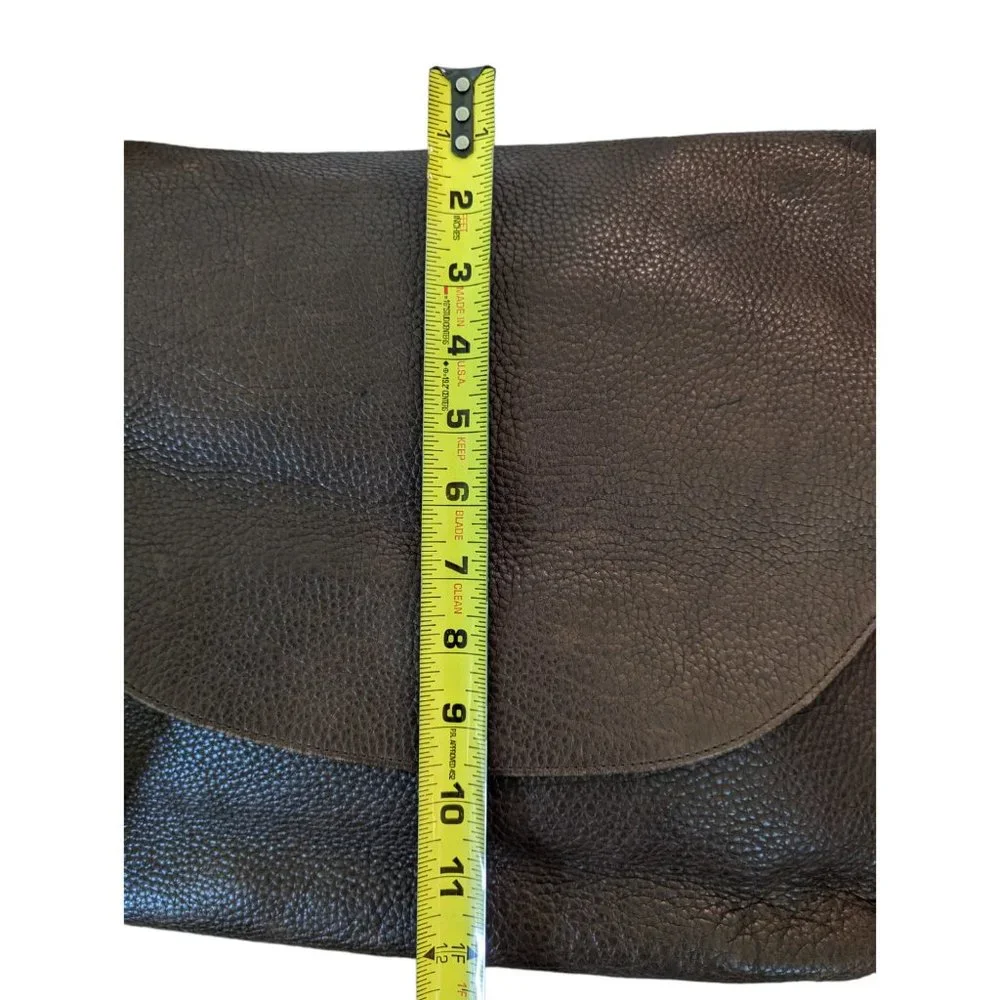 Eddie Bauer Genuine Pebble Leather Laptop Bag, Messenger Bag, Tote
